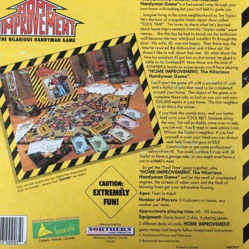 Home Improvement Tim Allen The Hilarious Handyman Board Game Northern Games 1995
