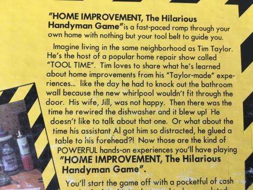 Home Improvement Tim Allen The Hilarious Handyman Board Game Northern Games 1995