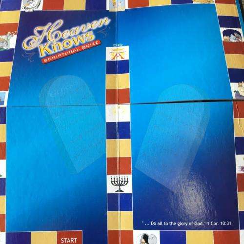 Heaven Knows Scripture Quiz Board Game 1Cor. 10:31 (New Sealed)