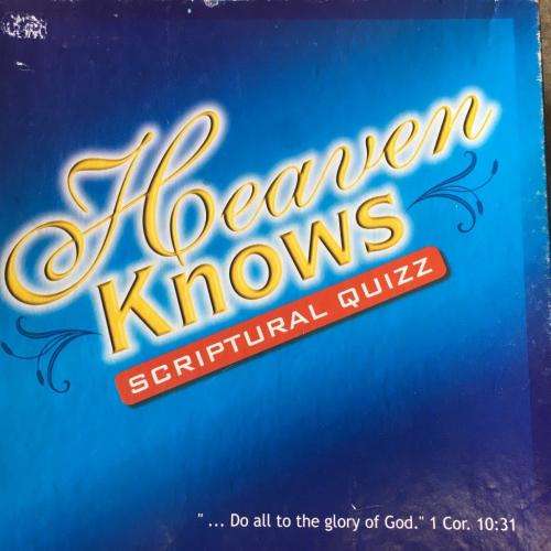 Heaven Knows Scripture Quiz Board Game 1Cor. 10:31 (New Sealed)
