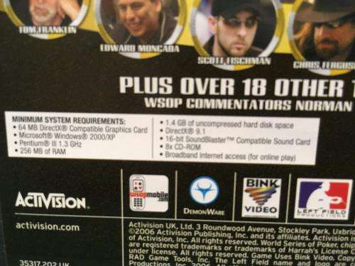 PC - World Series of Poker Tournament Of Champions 2007 Edition