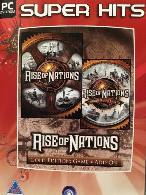 PC - Rise of Nations + Thrones and Patriots add on - Gold edition
