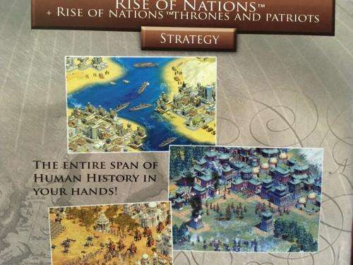 PC - Rise of Nations + Thrones and Patriots add on - Gold edition