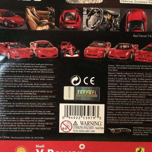 Shell V-Power 360 Spider Ferrari 1:38 Scale (never used in original packaging)