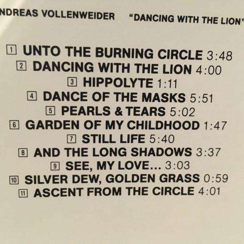 CD - Andreas Vollenweider - Dancing With The Lion - CK 45154