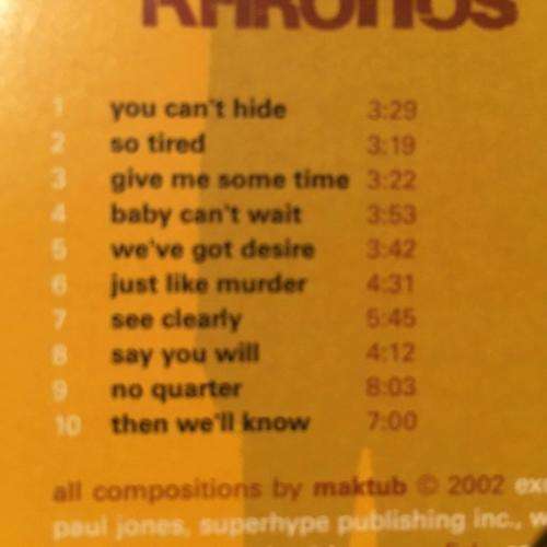 CD - Maktub - Khronos