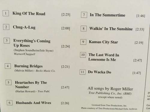 CD - Roger Miller - King Of The Road The Best of