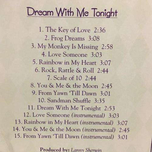 CD - Dream With Me Tonight - Volume 2 A Father`s Lullabies