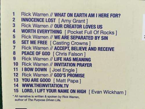 CD - The Invitation - Narrated by Rick Warren