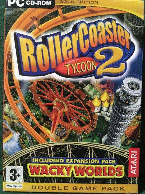 PC - Roller Coaster Tycoon 2 + Wacky Worlds Expansion Pack Double Game Pack