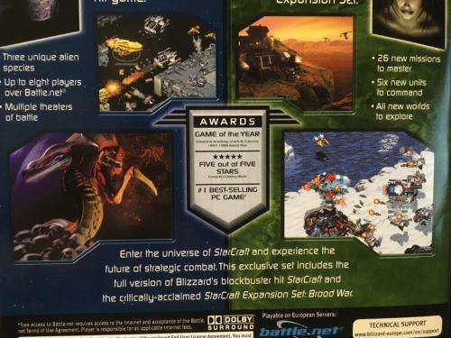 PC - Starcraft + Broodwar Expansion Set