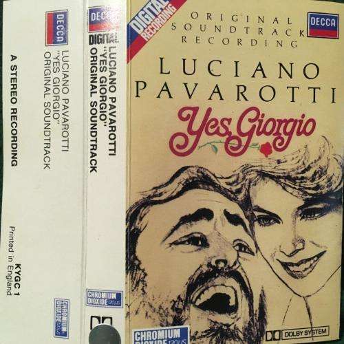 Cassette - Luciano Pavarotti - Yes Giorgio Original Soundtrack Recording