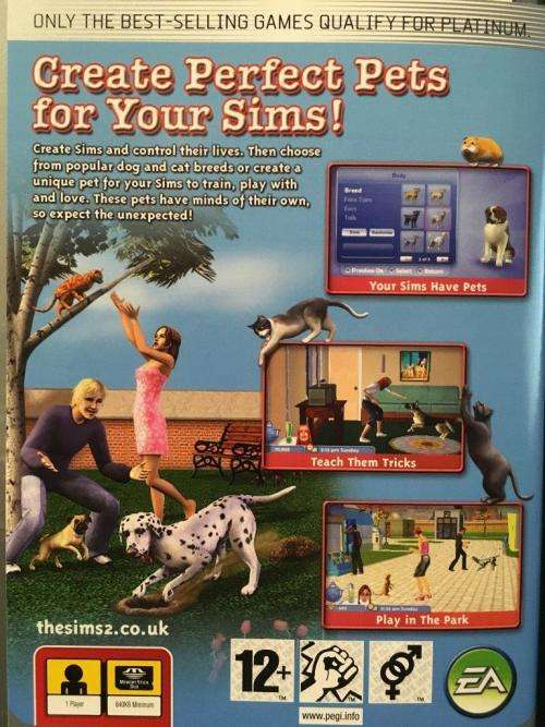 PSP - The Sims 2 Pets - Platinum
