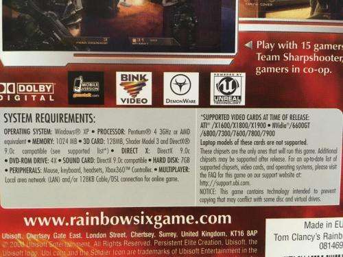 PC - Tom Clancy`s Rainbow Six Vegas