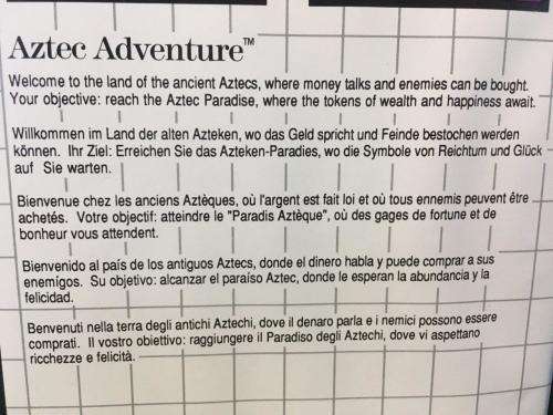 Sega - Aztec Adventure - The Mega Cartridge