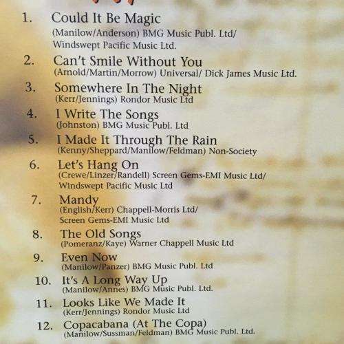 CD - Studio 99 - Perform A Tribute To Barry Manilow