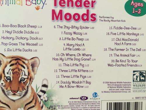 CD - National Wildlife Federation - Tender Moods