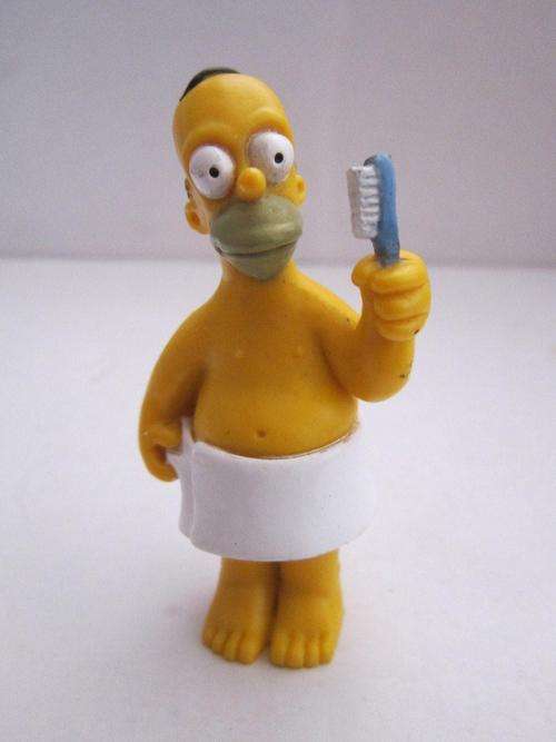 Homer Simpson Hard Rubber 7cm from 1999