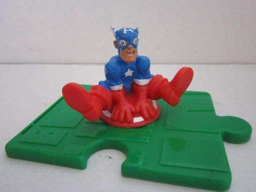 Captain America figure on piece of wimpy jigsaw +-7cmHard Plastic