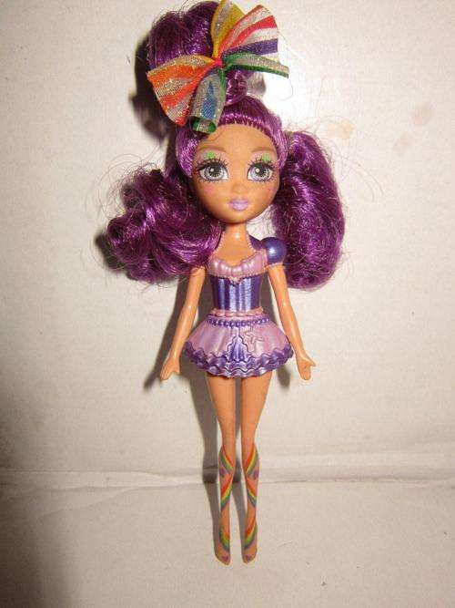 Mattel Polly Pocket doll +-12cm Tall Purple hair