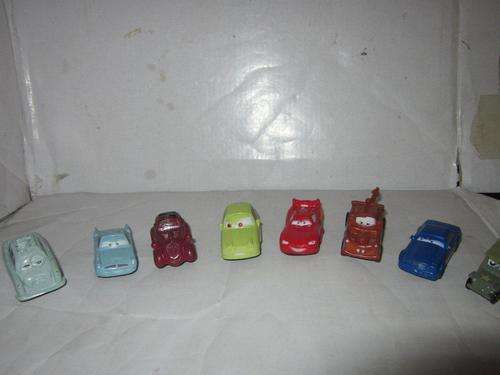 Set of Disney Pixaar Small Static cars solid rubber (8 in total)