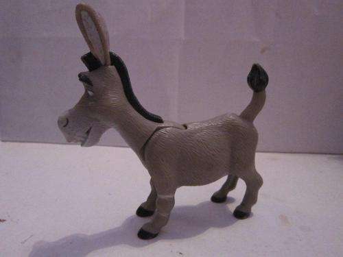 Donkey - Shrek 2  - Dreamworks  Hard Plastic Pull his tail to nod his head +-11cm