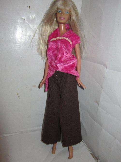 Barbie Mattel doll 1998 in brown slacks