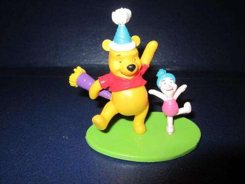 Winnie The Pooh and Piglet - Disney - Hard Rubber +-6cm