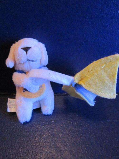 Baby Soft Puppy with a umberella