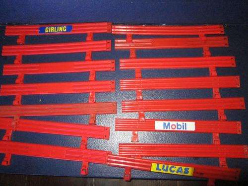 Job Lot 15 Scalextric Crash Barriers  red