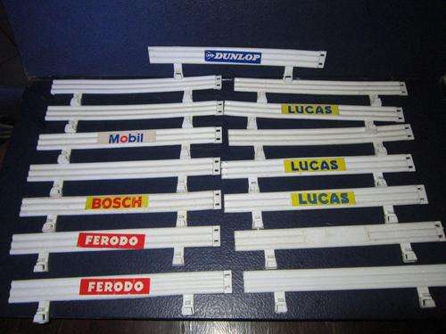 Job Lot 15 Scalextric Crash Barriers  white