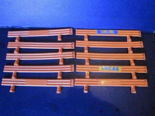 Job Lot 10 Scalextric Crash Barriers  orange