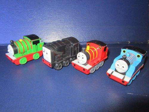 4 x Thomas & Friends  - 2007 Gullane +-5cm Solid Plastic with steel ball bearings
