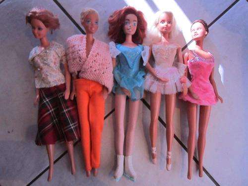 Job lot of 5 Hair cut Barbie and other doll - 3 Mattel 1 hasbro 1 CTI