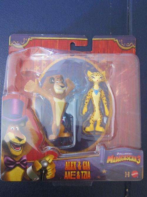 Alex & Gia - Madagascar 3 - Mattel +-7cm (new)