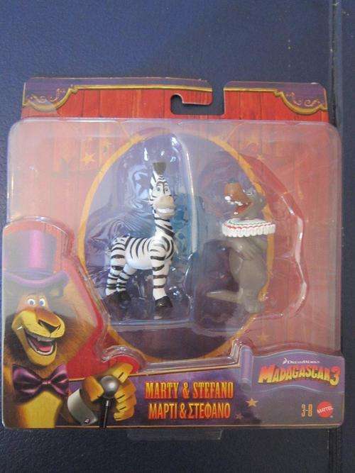Marty & Stefano - Madagascar 3 - Mattel +-7cm (new)
