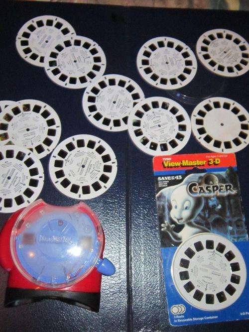 Job Lot View Master Reels + Machine  (casper reels still new)
