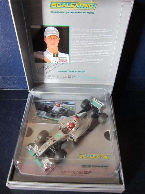 Scalextric Mercedes Petronas - Michael Schumacher- Commemorative LTD ED  1:32 Scale (new)