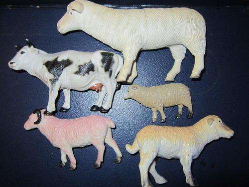 Job Lot Sheep rubber and plastic x 5