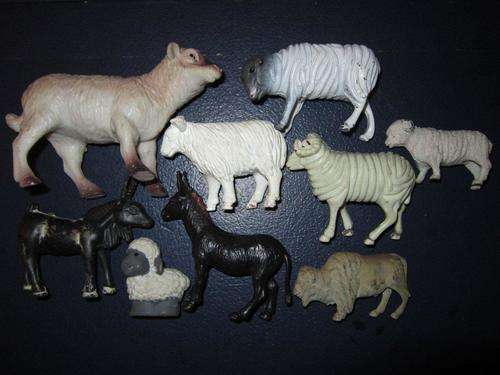 Job Lot Sheep rubber and plastic x 9