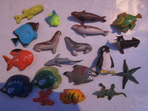 Job Lot Sea Creatures rubber and plastic x 19