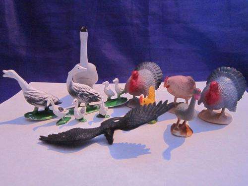Job Lot Birds rubber and plastic x 11