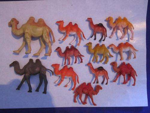 Job Lot Camels rubber and plastic x 12