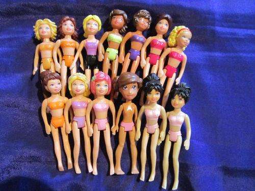 Job Lot Polly Pocket doll's x 13  +-9cm Mattel