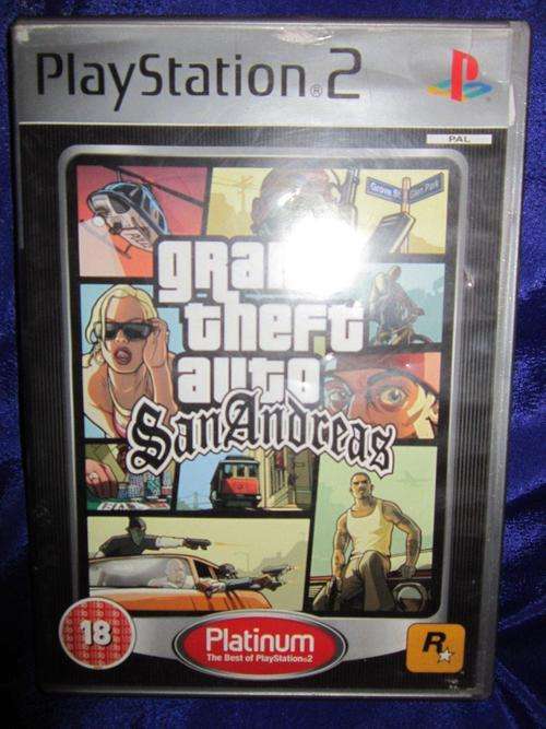 Playstation 2- Grand Theft Auto San Andreas  (FPB 18+)