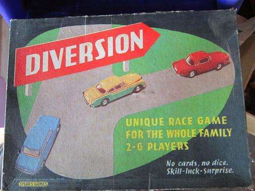 Vintage Diversion board game by spears games Circa 1957