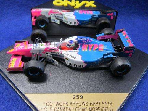 Onyx -  Footwork Arrows Hart FA16  G.P Canada "Gianni Moreidelli 1996 1:43 Scale