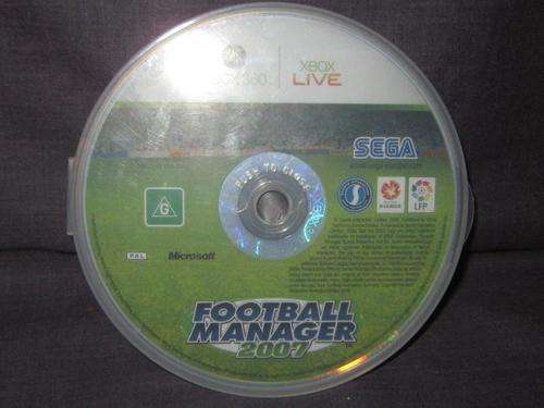 X Box 360 - Sega Football Manager 2007 - ( No covering box)