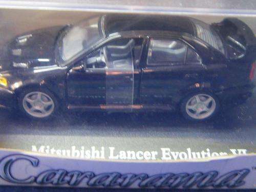 Cararama - Mitsubishi Lancer Evolution VI Black 1:43 Scale (NOS)