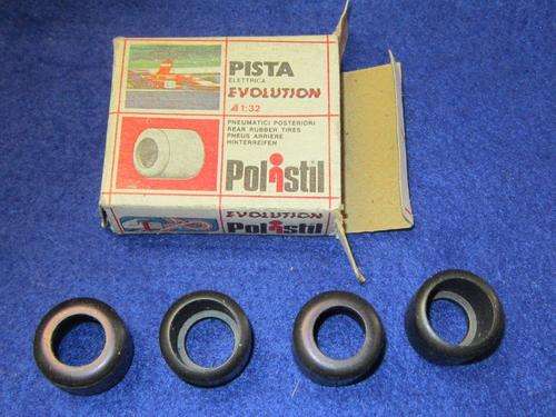 Polistil - 4 x Rear Pneumatic tyres  1:32 Scale